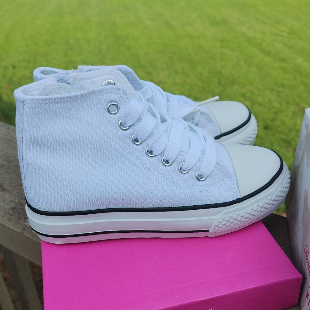 Tommy Bahama Hi-Top Sneakers, White 12T - Picture 1 of 15